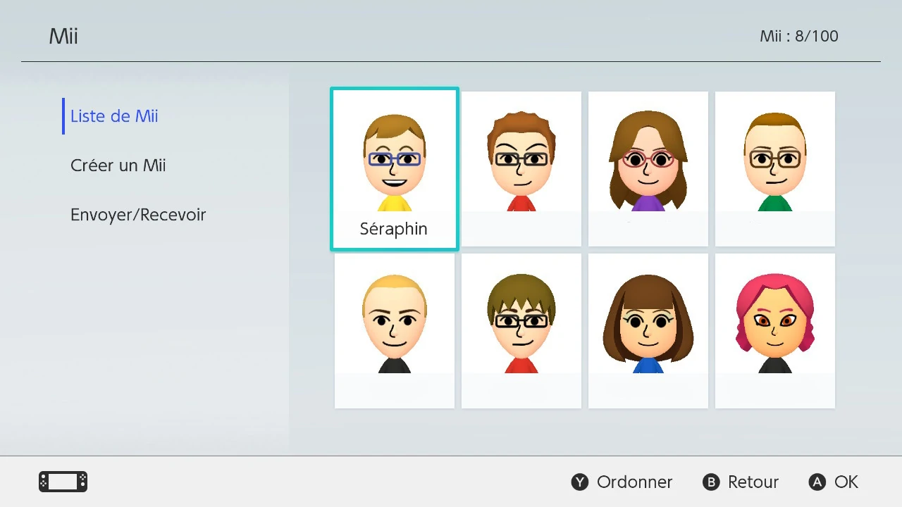 Éditeur Mii (Nintendo Switch)