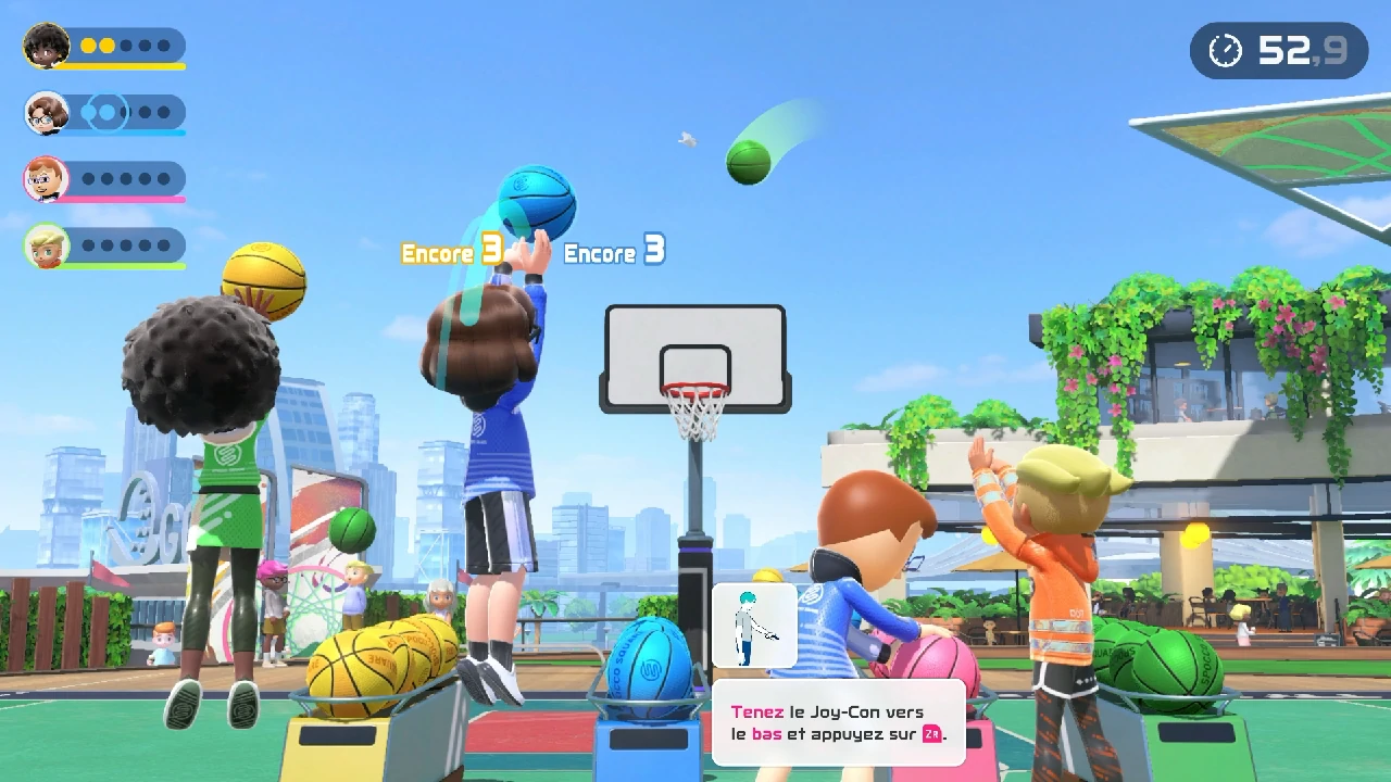 NSS - Gameplay Basketball (Cinq de suite) 01