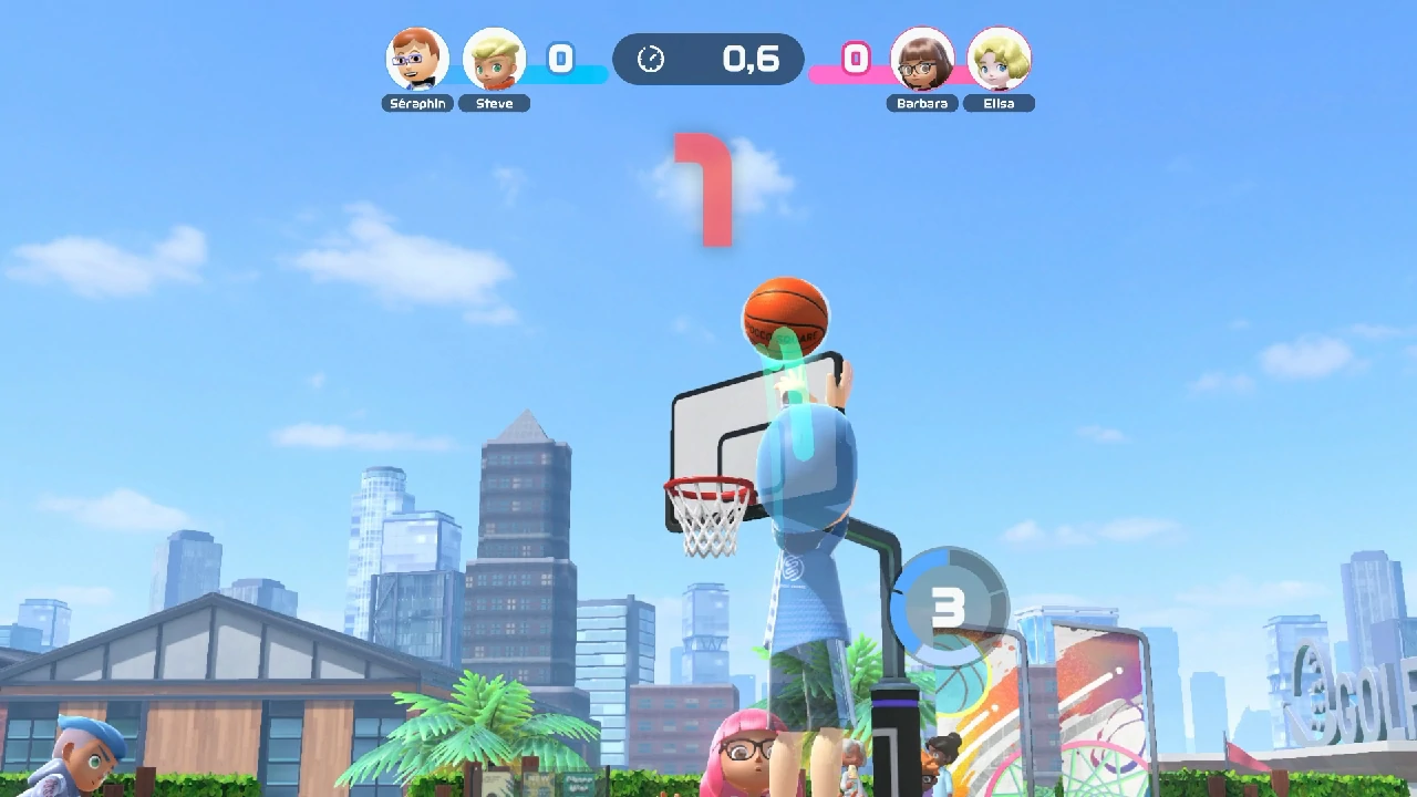 NSS - Gameplay Basketball (2 contre 2) 02