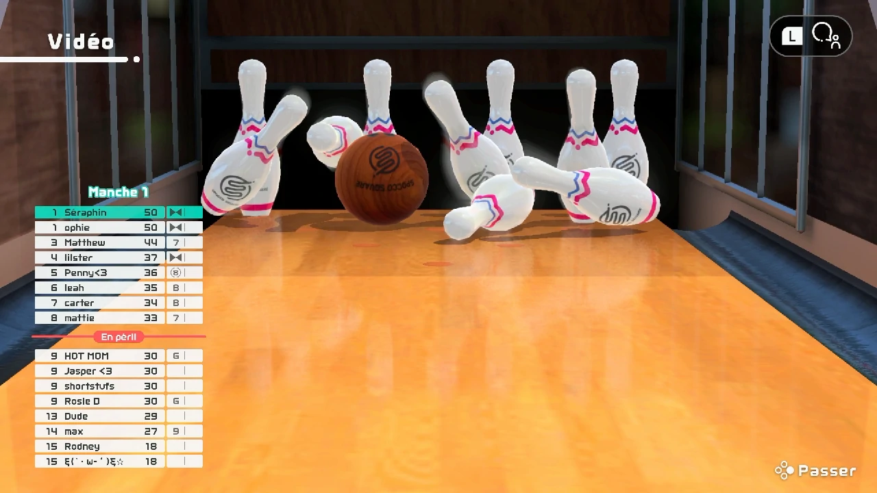 NSS - Gameplay Bowling (Bowling éliminatoire) 01
