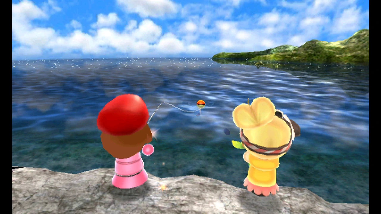 PMSP - Gameplay Jeux additionnels (Club de pêche StreetPass) 01