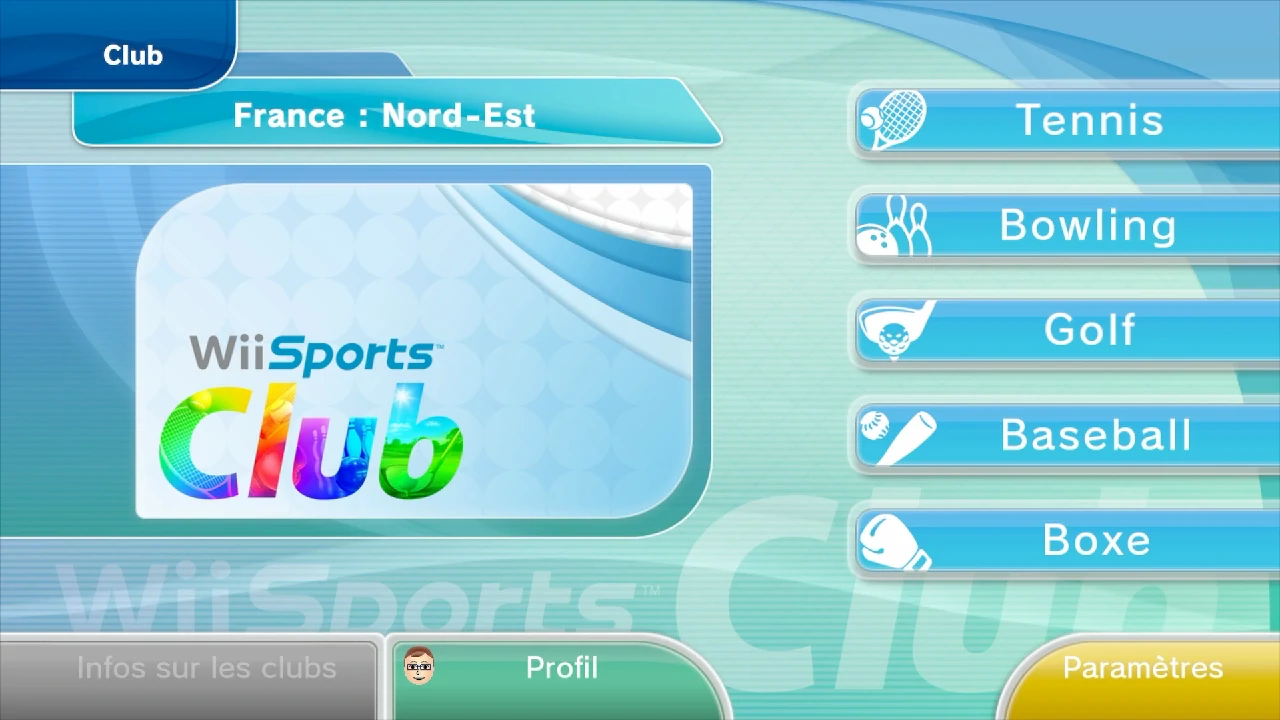 WSC - Menu principal