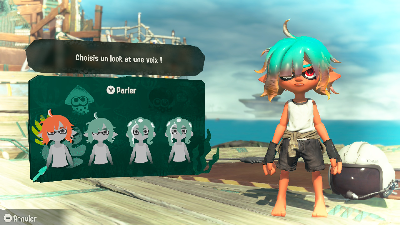 Création de son personnage Splatoon Raiders